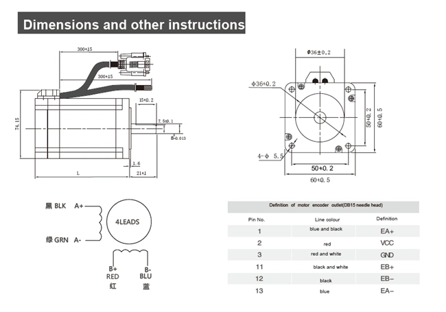 NEMA 24 1.8deg Stepping Stepper Step Motor with Special Shaft