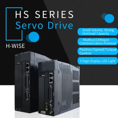 Novo sistema de driver servo ac série hs601 com motor de torque poderoso função de cartão de extensão opcional 200w 220v a 22kw 380v